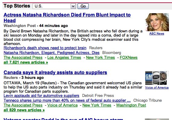 googlenews googlenews 10 User Friendly Tips for Good Content Heavy Web Designs